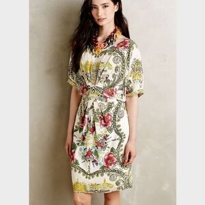 Anthropologie x Collette Dinnigan Scenic Silk Dress